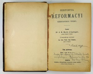 MERLE d'AUBIGNE - Histoire de la Réforme du XVIe siècle - Cieszyn 1886-1889 [1ère édition + complète].