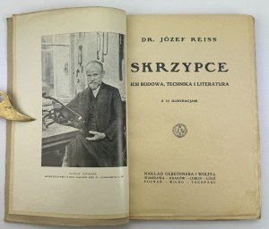 REISS Józef - Housle, jejich konstrukce, technika a literatura - Varšava 1924