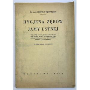 BRENNEJSEN Leopold - Hygiène des dents et de la cavité buccale - Varsovie 1930