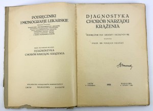 FRANKE Marjan - Diagnostica delle malattie degli organi circolatori - Lviv 1921