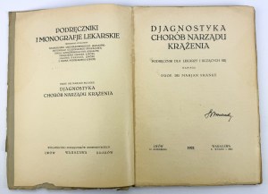 FRANKE Marjan - Diagnostika nemocí oběhových orgánů - Lvov 1921