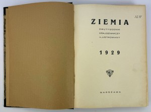 ZIEMIA - Dwutygodnik krajoznawczy ilustrowany - Varsavia 1929 [annuale].