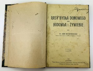 ROSTAFIŃSKI Jan - Rasy bydła domowego jego hodowla i żywienie - Warszawa 1920