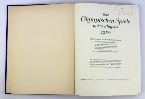 DIE OLYMPISCHEN SPIELE IN LOS ANGELES 1932