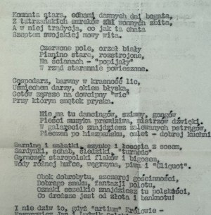 Ludwik Solski - Lors d'une fête chez Kasprowicz à Zakopane - Ferdynand Ossendowski - Tapuscrit - Zakopane 1925