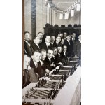 ZESTAW dwóch fotografii Pierwszego Klubu Szachowego - Polska Bydgoszcz 1924