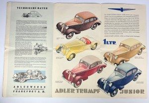 ADLER - TRUMPF - TRUMPF JUNIOR - 1937