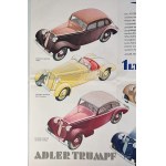 Prospekt REKLAMOWY - ADLER - TRUMPF - TRUMPF JUNIOR - 1937