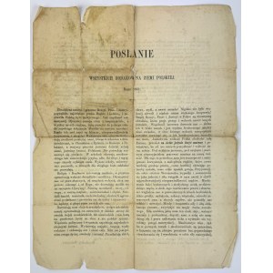 ODEZWA - POSŁANIE WSZYSTKICH RODAKÓW NA ZIEMI POLSKIEJ - 1861 [Powstanie Styczniowe]
