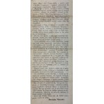 ODEZWA - POSSESSO DI TUTTI I RODAKS SUL TERRITORIO POLACCO - 1861 [Insurrezione di gennaio].