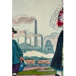 PILLATI Gustav - Haute-Silésie - Lithographie en couleurs - 1928