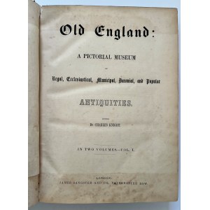 OLD ENGLAND, A PICTORIAL MUSEUM, 2 tomy, XIX wiek