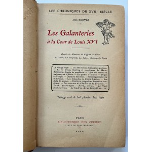 LES CHRONIQUES DU XVIII SIÈCLE Jean HERVEZ Les Galanteries