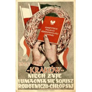Anonim: 1952 Kraków Sojusz robotniczo-chłopski. Konstytucja PRL, B5