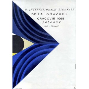 Bożena Rogowska: II Międzynarodowe Biennale Grafiki w Krakowie 1968 z 1967, A3 / wersja francuska