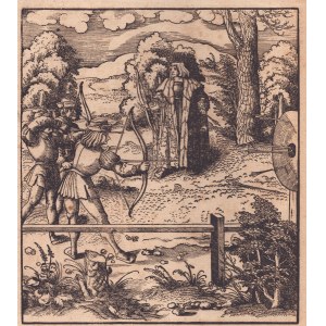 Leonhard Beck ( c. 1475-1542 ), Der Weisskunig learns archery