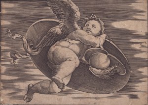 Agostino Veneziano (Agostino dei Musi) ( ca. 1490-ca. 1536 ), Eros