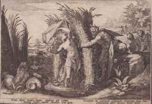 Hendrik Goltzius (bottega di) ( 1558-1617 ), Pan and Syringe