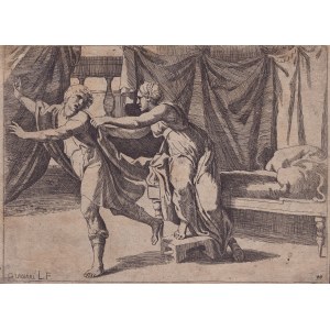 Giovanni Lanfranco ( Parma 1582-Roma 1647 ), Joseph and Putiphar's wife, 1607