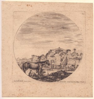 Stefano della Bella (Firenze, 1610 - 1664), Baths of Diocletian