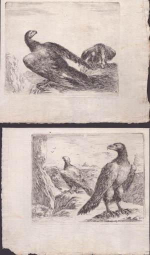Stefano della Bella ( 1610-1664 ), Two engravings from the series 