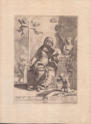 Elisabetta Sirani ( Bologna 1638-1665 ), Our Lady of Sorrows, 1657
