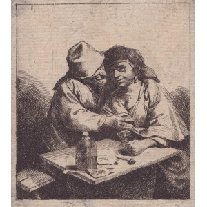 Cornelis Bega ( 1631-1664 ), A man hugging a woman