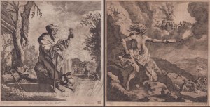 Melchior Küsel ( 1626-1683 ), Vanitas. Two etchings