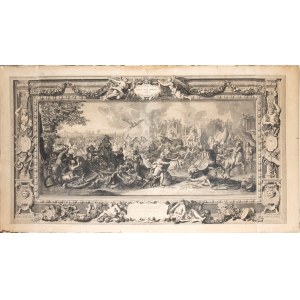 Charles Le Brun (after) - Bernard Picart ( 1673-1733, 1619-1690 ), Alexander the Great's triumphs: the battle of Arbella