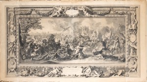 Charles Le Brun (after) - Bernard Picart ( 1673-1733, 1619-1690 ), Alexander the Great's triumphs: the battle of Arbella