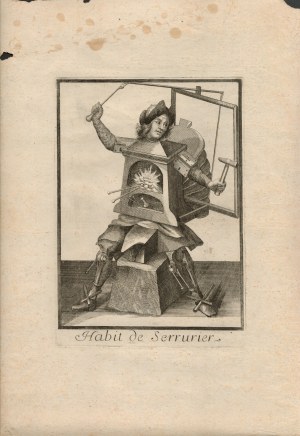 Nicolas de Larmessin II (copia da) ( 1645 ca.-1725 ), Habitat de Serrurier