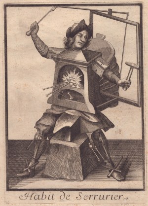Nicolas de Larmessin II (copia da) ( 1645 ca.-1725 ), Habitat de Serrurier