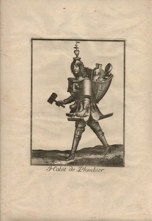 Nicolas de Larmessin II (copia da) ( 1645 ca.-1725 ), Habitat de Plombier