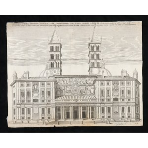 View of the eastern facade of the Basilica of Santa Maria Maggiore, 1621
