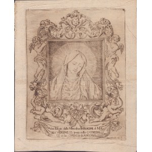 Vera Efigie della Miracolosa Immagine di MA.RIA VERGINE SS. posta nella CATREDA.LE di San Cyriaco di Ancona, 17th century