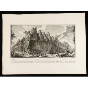 Giovanni Battista Piranesi ( Mogliano Veneto 1720-Venezia 1778 ), Reliquiae substructionum Busti Caesaris Augusti...