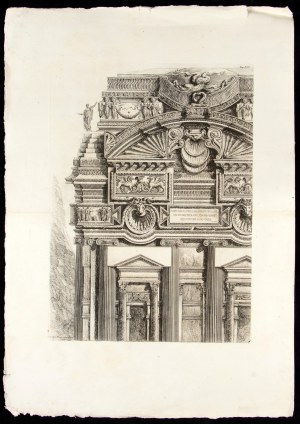 Giovanni Battista Piranesi ( Mogliano Veneto 1720-Venezia 1778 ), Architectural capriccio from 