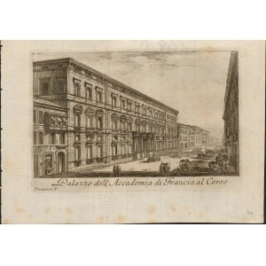 Giovanni Battista Piranesi ( Mogliano Veneto 1720-Venezia 1778 ), Palazzo dell'Accademia di Francia al Corso