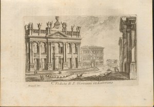 Giovanni Battista Piranesi ( Mogliano Veneto 1720-Venezia 1778 ), Veduta di S. Giovanni in Laterano