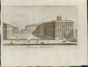 Giovanni Battista Piranesi (attribuito a) ( Mogliano Veneto 1720-Venezia 1778 ), Palazzo Borghese