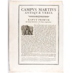 Giovanni Battista Piranesi ( Mogliano Veneto 1720-Venezia 1778 ), Lot of two tables (introductory texts) for Il Campo Marzio dell'antica Roma