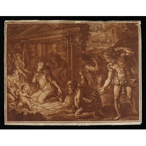 Perino del Vaga (after) - Elisha Kirkall ( 1501-1547, ca. 1682-1742 ), Nativity