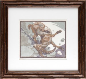 Norbertine Bresslern-Roth ( Graz 1891-Graz 1978 ), Stürzender Steinbock (Falling Capricorn), 1922