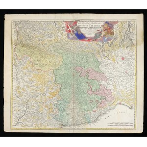 Johann Baptist Homann ( 1664-1724 ), DUCATUS SABAUDIÆ PRINCIPATUS PEDEMONTIUM et DUCATUS MONTISFERRATI