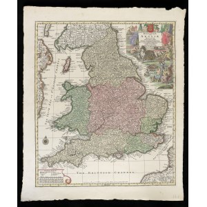 Matthaus Seutter ( 1678-1757 ), Britanniae Sive Angliae Regnum