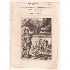 Giulio Bonasone ( c.1498-c. 1574 ), QUAM SE SE CUNQ. IN PARTEM SAPIENS DEDERIT, STAT
