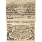 Gabriel Perelle ( 1600-1677 ), Lot of two engravings from Vues des plus belles maisons de France