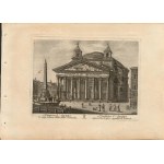 Giuseppe Vasi (bottega di) ( 1710-1782 ), Lot of 3 plates with views of Rome...