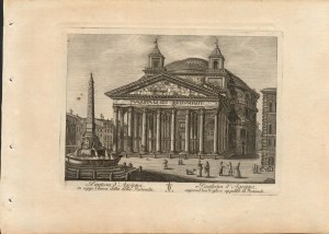 Giuseppe Vasi (bottega di) ( 1710-1782 ), Lot of 3 plates with views of Rome...