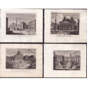 Piazza di Monte Cavallo ... sul Quirinale / Piazza e Basilica di San Pietro / Pantheon / Campidoglio, 18th century